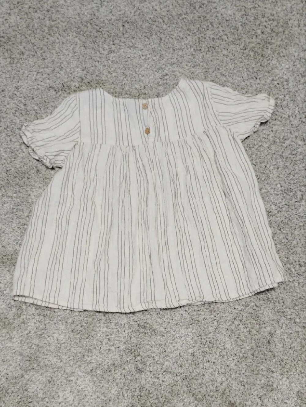 art class Cream and Gray Striped Babydoll Top And Shorts